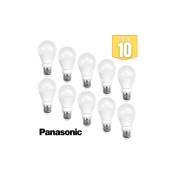 Panasonic - Lot de 10 ampoules led E27 A60 8.5W E27 4000K