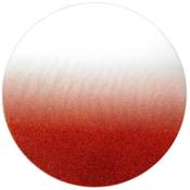 Photophore Support à bougie Plaque en Verre effet miroir Rouge pailleté d 30 cm - Feeric Christmas - Rouge