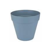 Pot de fleurs rond avec roues Loft Urban - ш 50 cm - Bleu vintage - Elho