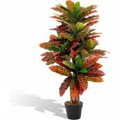 Relax4life - Plante Artificielle 100 cm, Arbre Croton