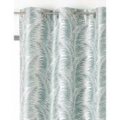 Rideau tamisant, Palme vert d'eau l.145 x H.250 cm linder - Centrale Brico