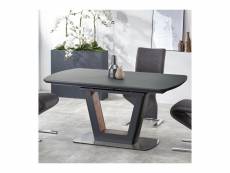 Table a manger extensible 160-200 grise design bussy 1199