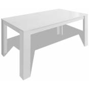 Table de salon salle à manger design 140 cm blanc