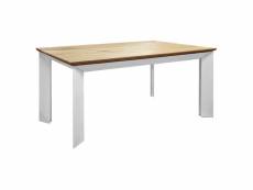 Table extensible 140-230 cm placage chêne et pieds