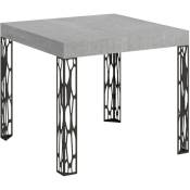 Table extensible 90x90/246 cm Ghibli Ciment structure