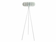 Tiago - lampadaire trépied métal blanc d'ivoire 50503