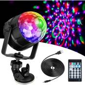 Ugreat - Boule disco Lampe disco led avec 15 formes d'éclairage, effets de lumière disco Lumière de fête rvb rotative à 360 ° Boule disco à led avec