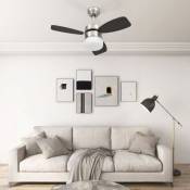 Ventilateur de plafond lampe et télécommande 76 cm