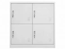 Vidaxl armoire à casiers gris clair 90x45x92,5 cm