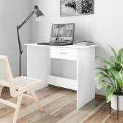 Vidaxl - Bureau avec un tiroir mobile pc mobile différentes couleurs Couleur : Blanc