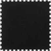 Vidaxl - Carreau de sol en caoutchouc noir 12 mm 100x100