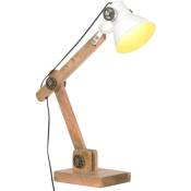 Vidaxl - Lampe de bureau industrielle Blanc Rond 58x18x90
