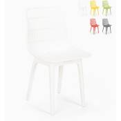 Ahd Amazing Home Design - Chaise de cuisine bar restaurant et jardin moderne en polypropylène Bluetit Couleur: Blanc
