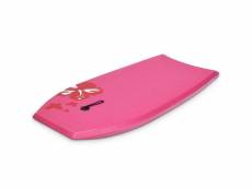 Bodyboard planche de surf 41" en xpe avec sangle pour plus de 14 ans charge 85kg 104x50x6cm fleur rose helloshop26 20_0000079