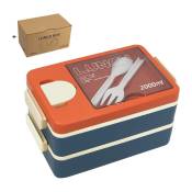 Boîte à Bento pour adultes – Boîte à déjeuner Bento pour enfants avec cuillère et fourchette – Durable et taille parfaite pour manger au