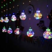 Boule de Noël Suspendue Lumière, 10 LED Guirlandes