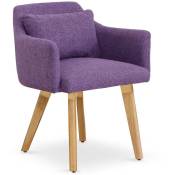 Chaise / Fauteuil scandinave Gybson Tissu Violet -