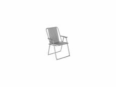 Chaise pliante - grecia - 53 x 56 x 75 cm - gris