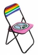 Chaise pliante Peace / rembourrée - Seletti multicolore en plastique
