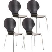 CLP - Définissez 4 chaises empilables avec une conception