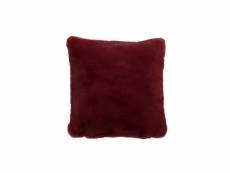 Coussin cutie polyester rouge cerise - l 45 x l 46