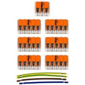 Creative Cables - Kit de connexion wago compatible avec câble 3x pour Rosace à 6 trous