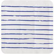 Gelco Design - tapis de bain antidérapant sailor 55x5 blanc bleu - blanc / majorelle