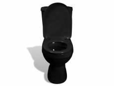 Icaverne - toilettes selection cuvette avec abattant moderne et réservoir de chasse noir