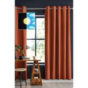 Intex Deco - Rideau 100% occultant luxe 140 x 260 cm Obscure Terracotta - Orange