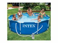 Intex piscine avec châssis en métal 366 x 76 cm 28212gn 405191