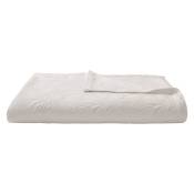 Jete de lit coton blanc 230x260 cm