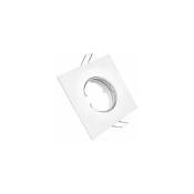 Kit anneaux fixes en métal carré blanc