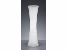 Lampadaire cylindre évasé gravis tissu blanc 2xe27 trio lighting