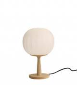 Lampe de table Lita / LED - Ø 18 cm - Luceplan blanc