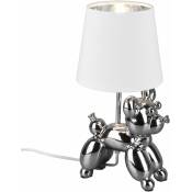 Lampe de table textile remote control lampe en céramique design chien dimmable dans un ensemble comprenant des lampes led rgb