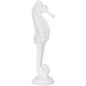 Le Monde Des Animaux - Statue hippocampe en résine blanche 45 cm