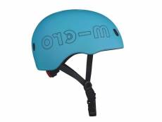 Micro mobility casque bleu ocean lumière led intégrée