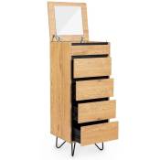 Mobilier Deco - eloise - Commode en bois 4 tiroirs