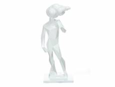 Paris prix - statue design "sculpture kenya" 56cm blanc