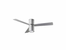 Plafonnier-ventilateur formentera, en aluminium, acrylique et contrepalqué, gris 30-4393-N3-M1