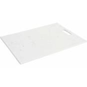 Planche à découper en plastique, 40 x 30 cm, blanc