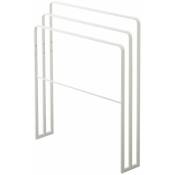 Porte serviettes à 4 barres - L70 cm - Blanc - Calicosy