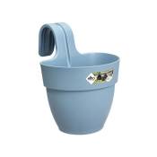 Pot de fleurs - Vibia Campana Easy Hanger Small - Bleu Vintage - Balcon exterieur - l 24.1 x w 20.5 x h 26.5 cm - Elho