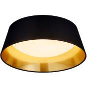 Reality Leuchten - Plafonnier led design black gold spot de salon luminaire textile Reality R62871279