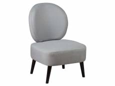 Skalan - fauteuil crapaud tissu coloris gris souris