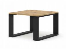 Table basse luca 60x60 cm chêne artisanal