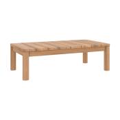 Table basse rectangulaire de jardin en bois de teck