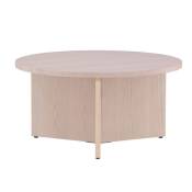 Table basse ronde en bois 65cm naturel