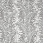 Tissu imprimé aux motifs de palmes - Gris clair - 1.5 m