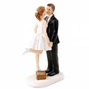 Upere mariée et marié pour gâteau gâteau de mariage pour gâteau de mariage Décoration Fournitures